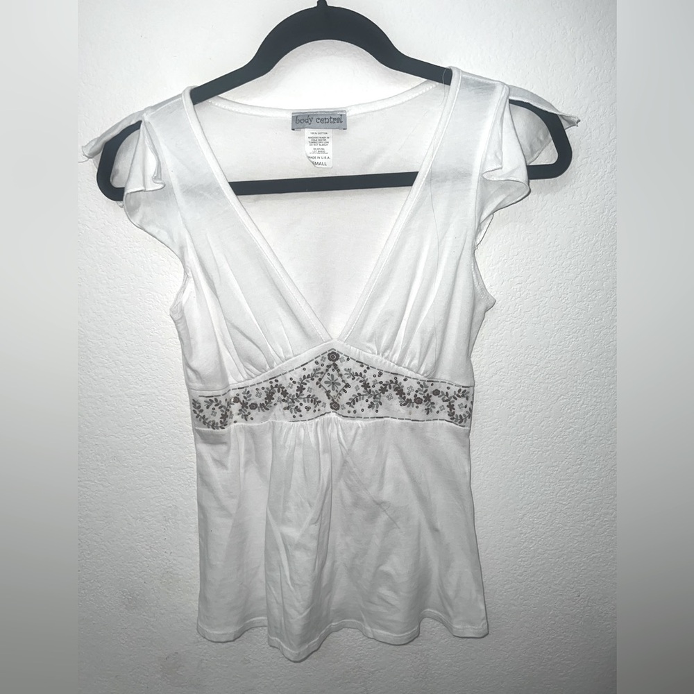 Lightweight Bohemian White Top